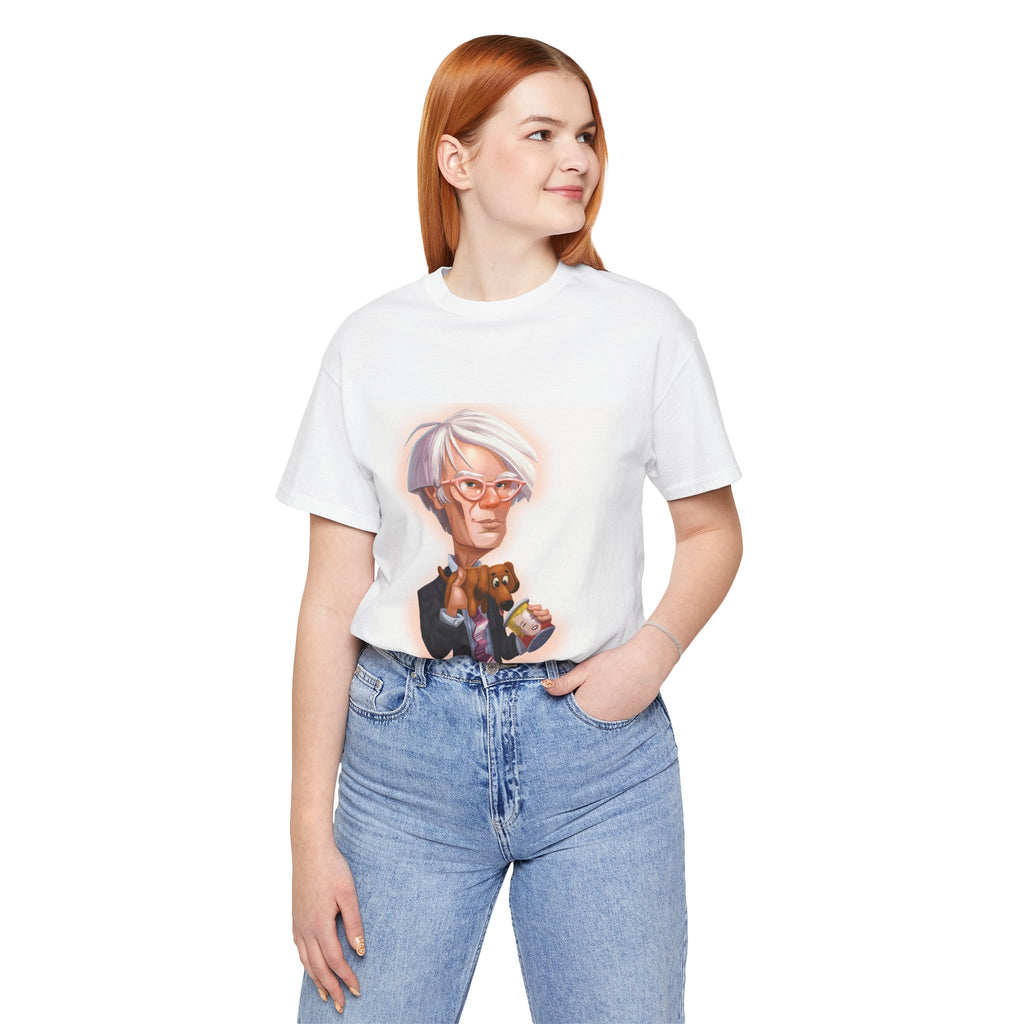 Andy Warhol Unisex Tee - American Pop Artist & Cultural Icon Lightweight T-Shirt