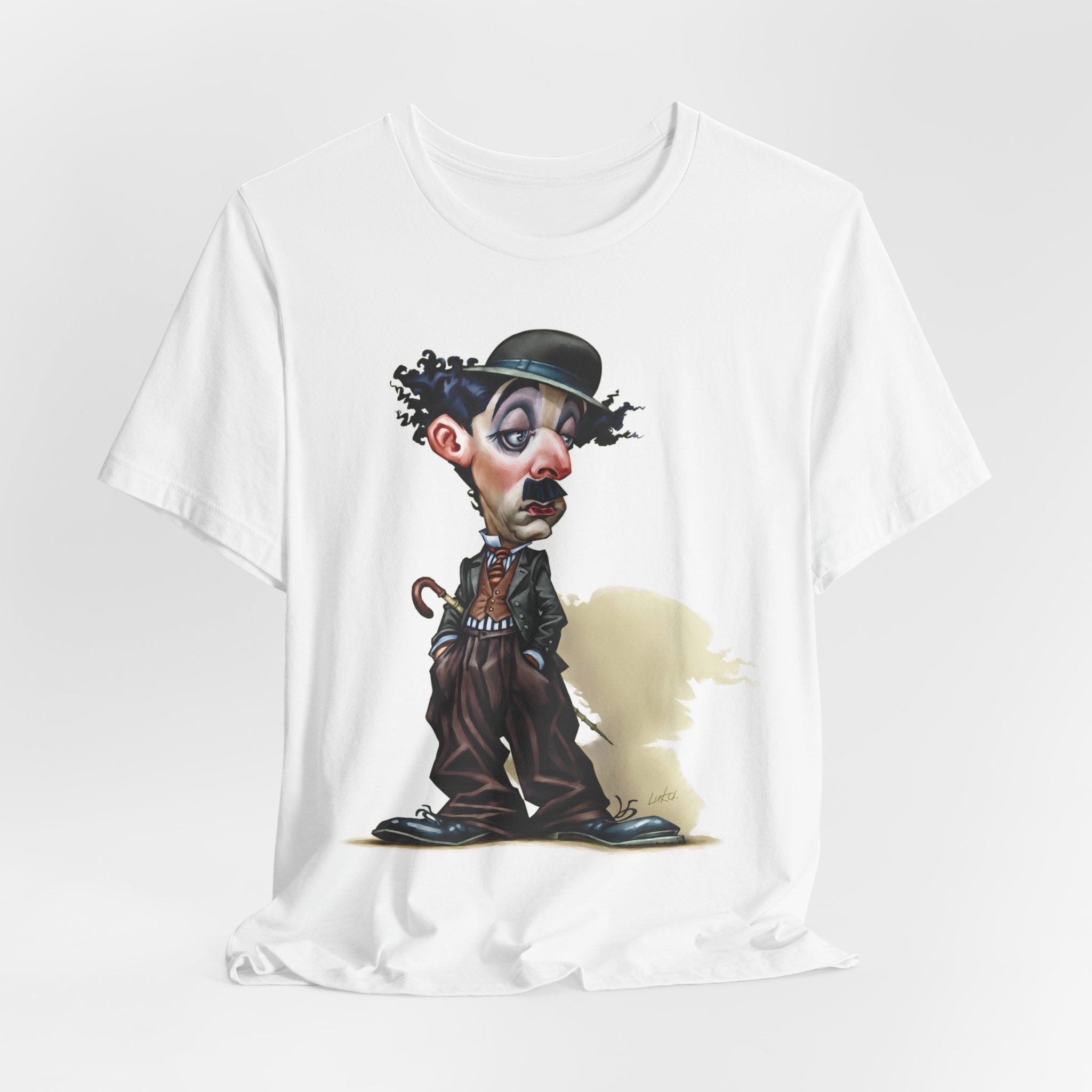 Charlie Chaplin Unisex Tee - English Comic Actor & Silent Film Icon Lightweight T-Shirt