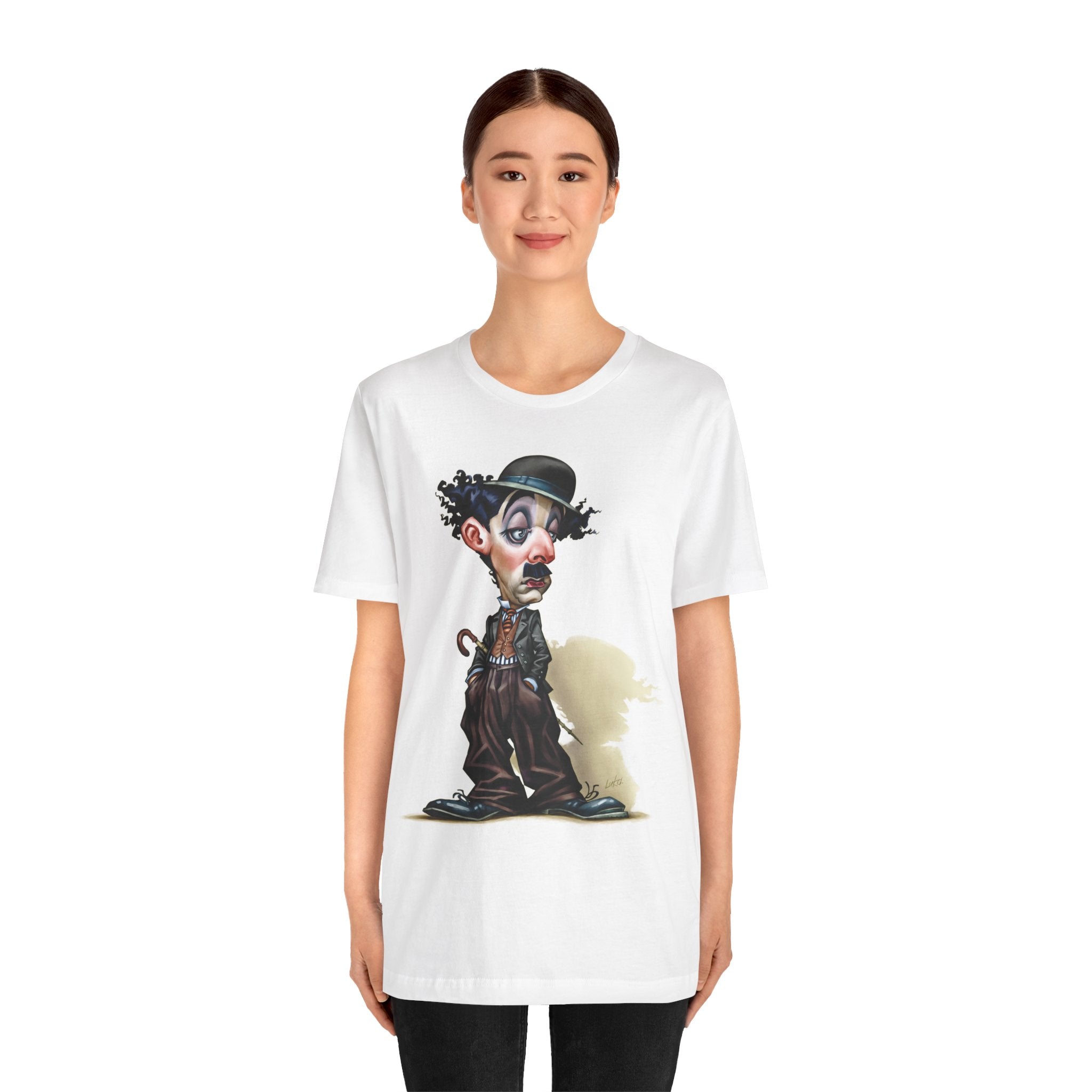 Charlie Chaplin Unisex Tee - English Comic Actor & Silent Film Icon Lightweight T-Shirt