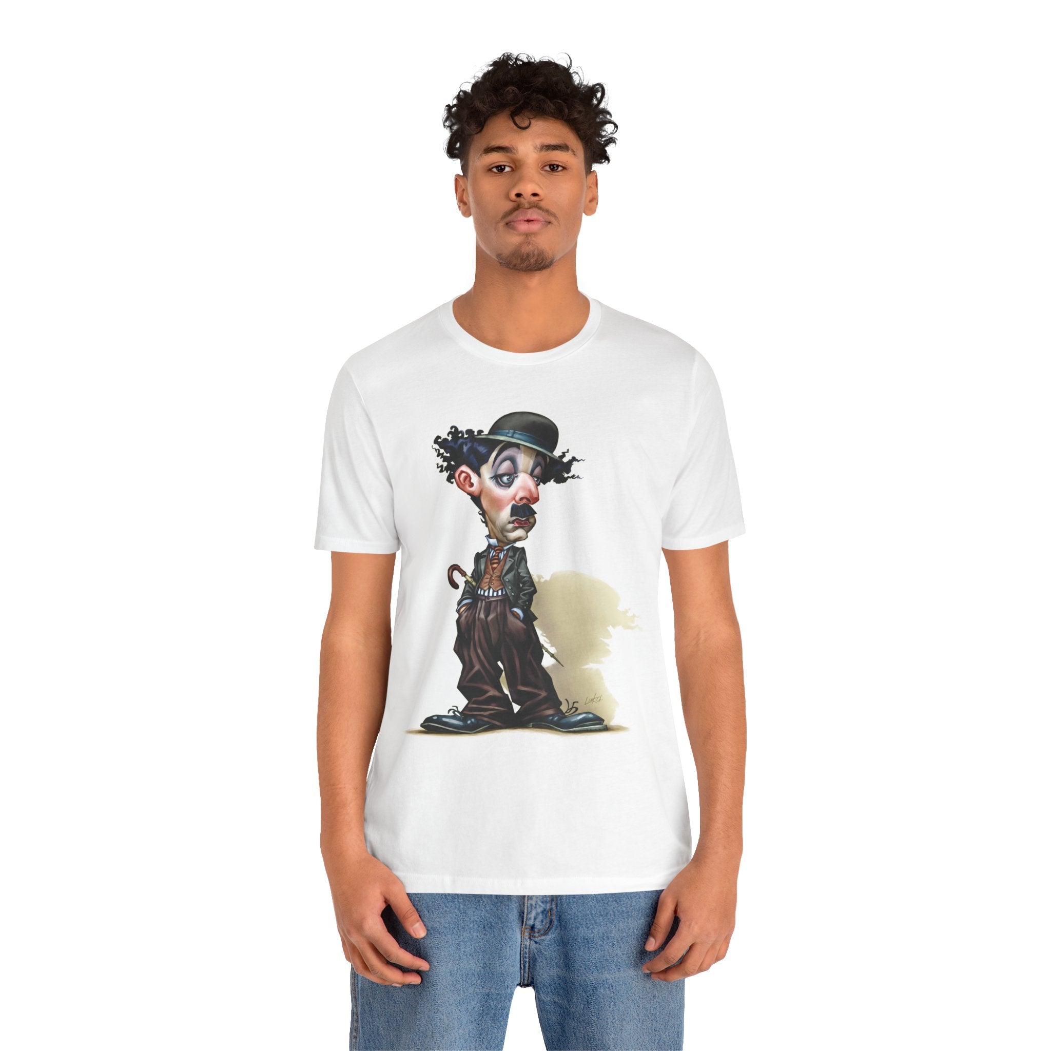 Charlie Chaplin Unisex Tee - English Comic Actor & Silent Film Icon Lightweight T-Shirt