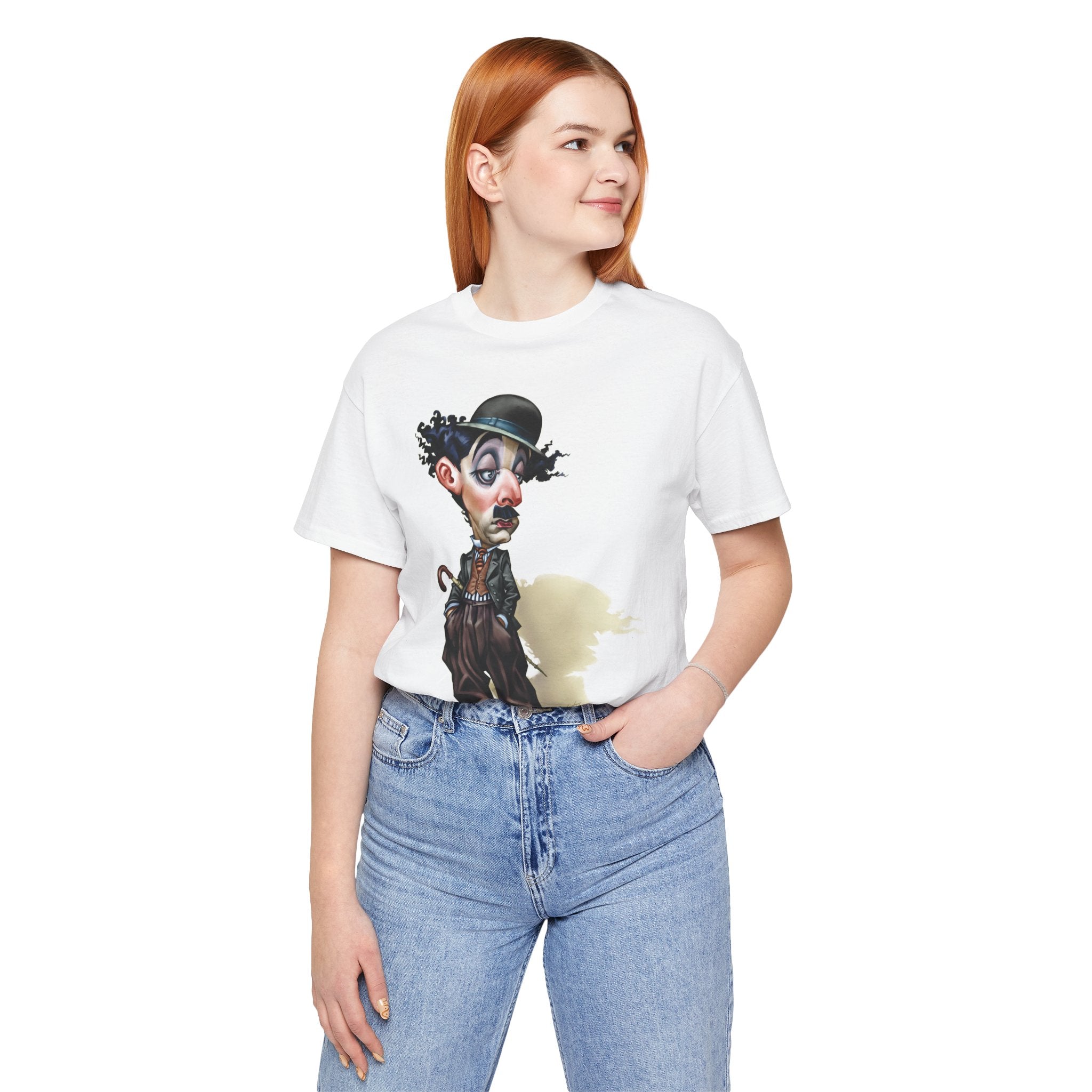 Charlie Chaplin Unisex Tee - English Comic Actor & Silent Film Icon Lightweight T-Shirt