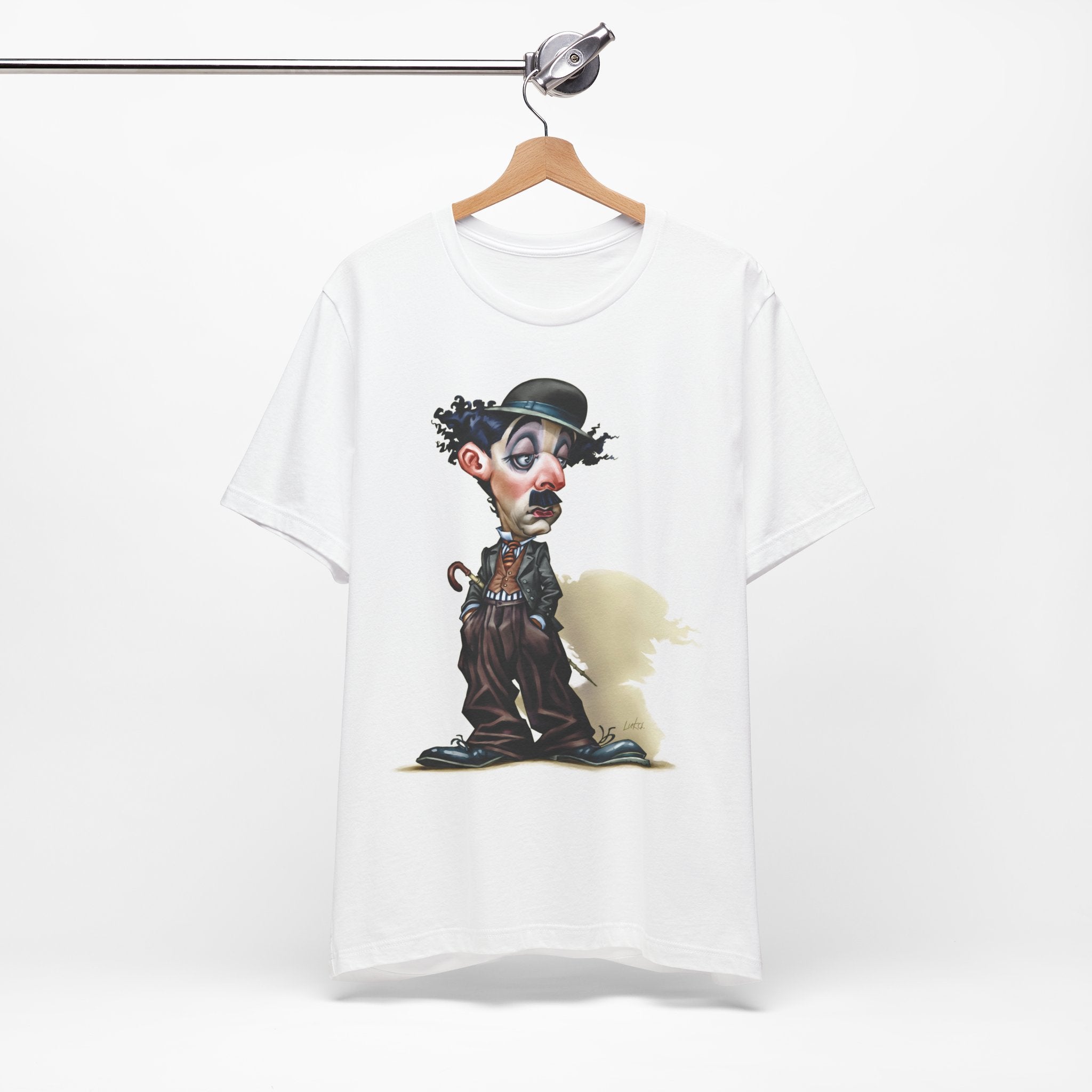 Charlie Chaplin Unisex Tee - English Comic Actor & Silent Film Icon Lightweight T-Shirt
