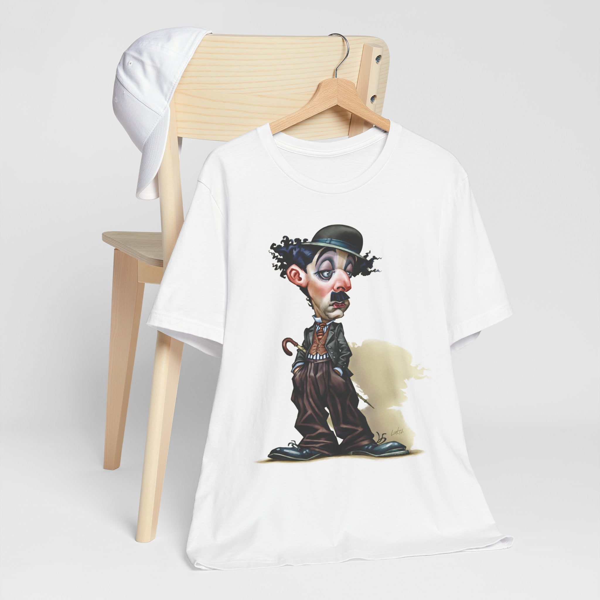 Charlie Chaplin Unisex Tee - English Comic Actor & Silent Film Icon Lightweight T-Shirt
