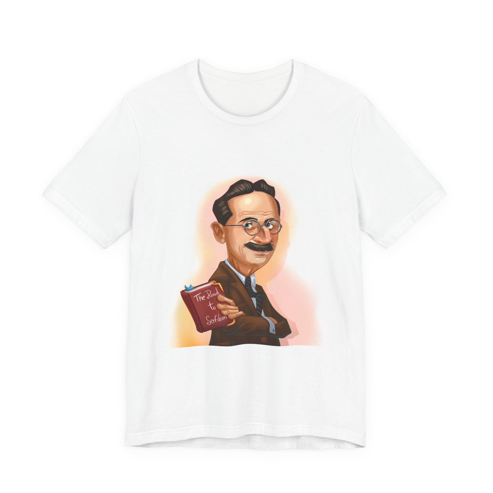 Friedrich Hayek Unisex Tee - Austrian Economist & Free-Market Icon Lightweight T-Shirt