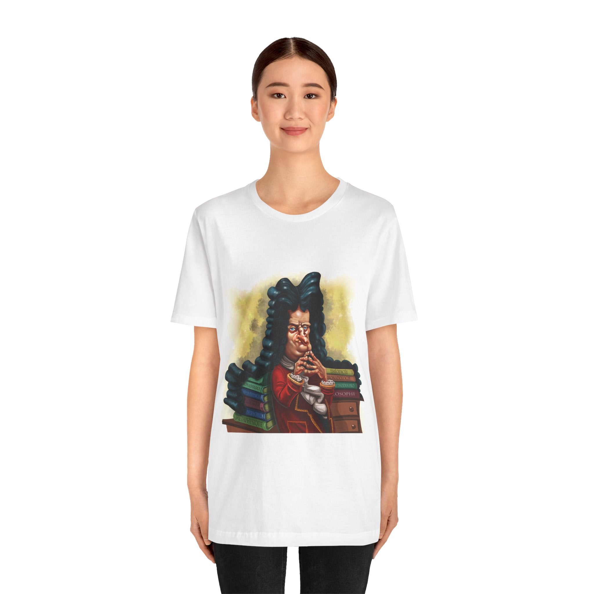 Gottfried Leibniz Unisex Tee - German Philosopher & Mathematical Genius Icon Lightweight T-Shirt