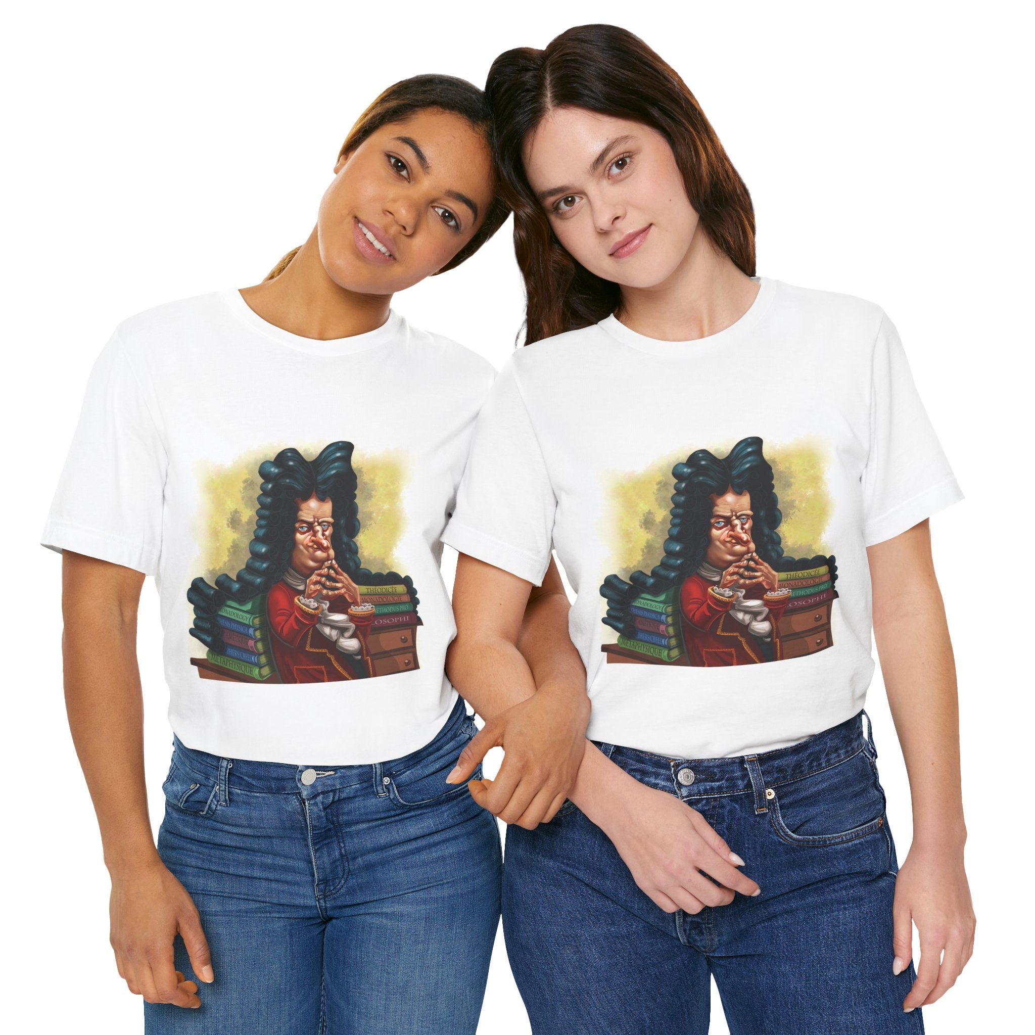 Gottfried Leibniz Unisex Tee - German Philosopher & Mathematical Genius Icon Lightweight T-Shirt