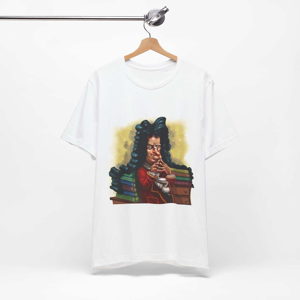 Gottfried Leibniz Unisex Tee - German Philosopher & Mathematical Genius Icon Lightweight T-Shirt