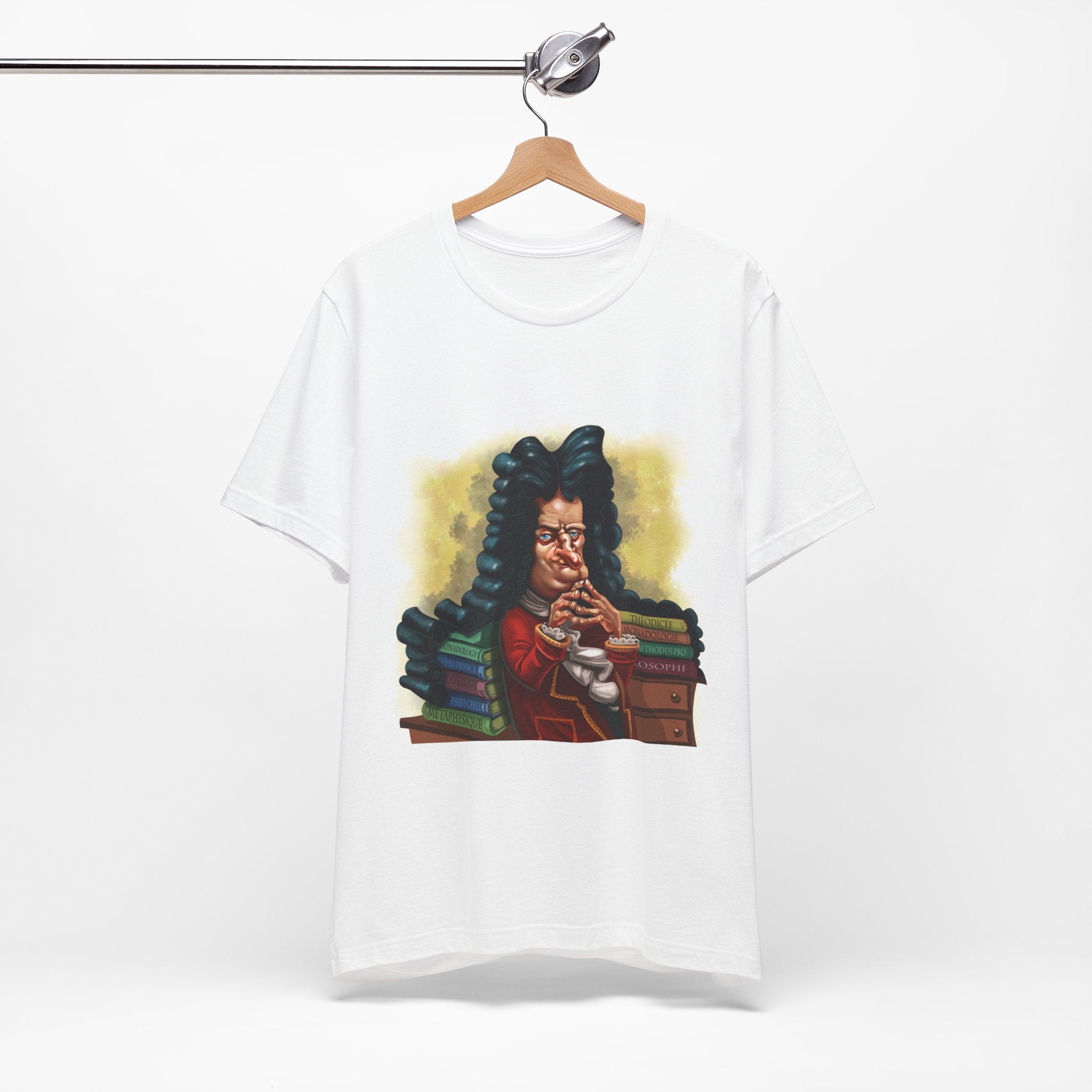 Gottfried Leibniz Unisex Tee - German Philosopher & Mathematical Genius Icon Lightweight T-Shirt