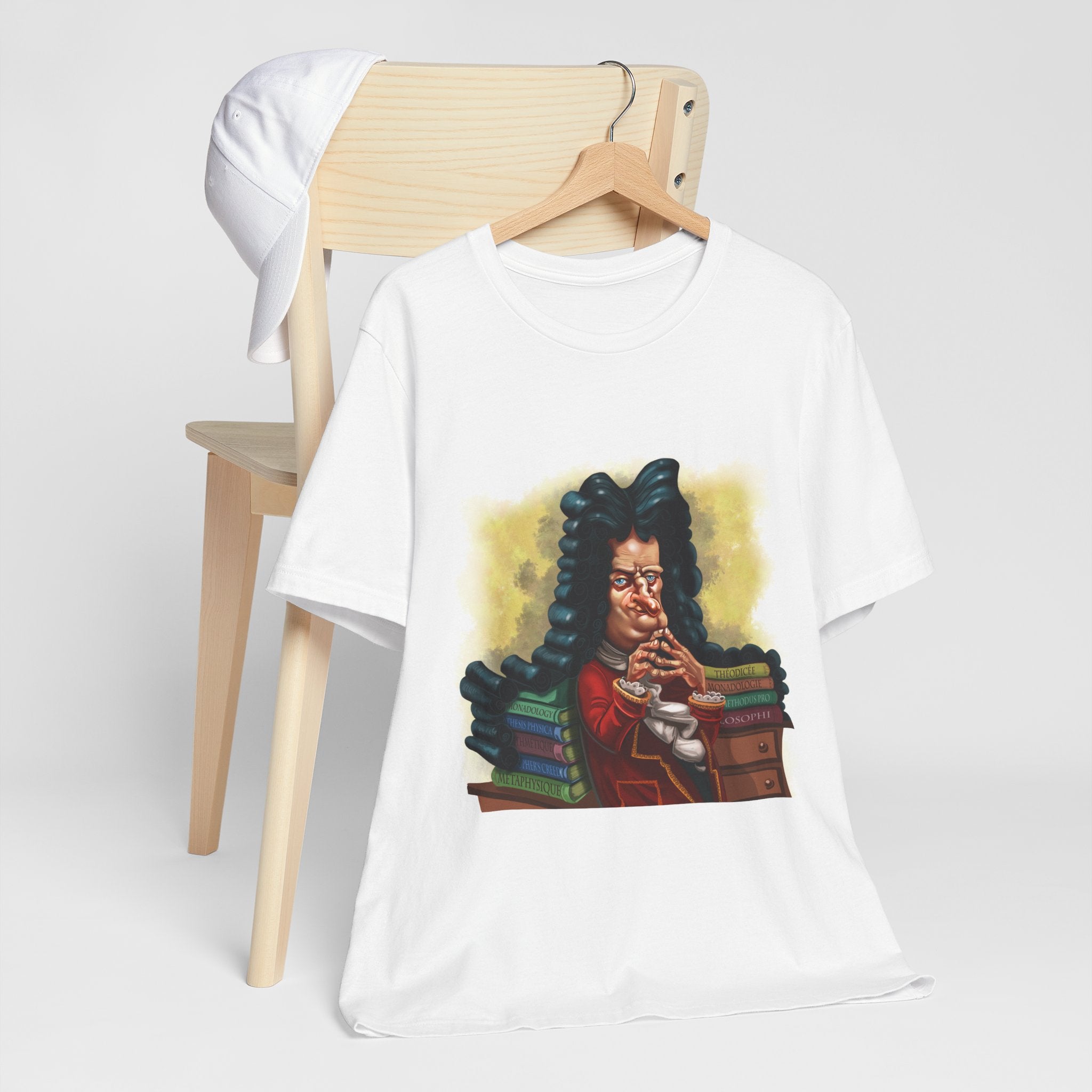 Gottfried Leibniz Unisex Tee - German Philosopher & Mathematical Genius Icon Lightweight T-Shirt