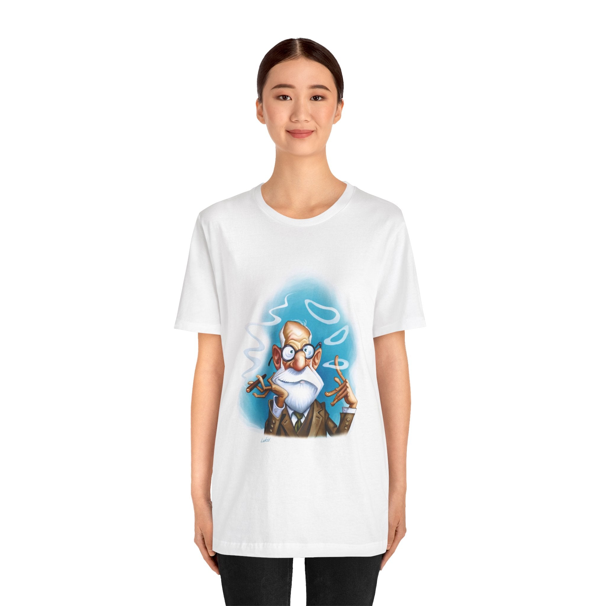 Sigmund Freud Unisex Tee - Austrian Psychoanalyst & Father of Modern Psychology Lightweight T-Shirt
