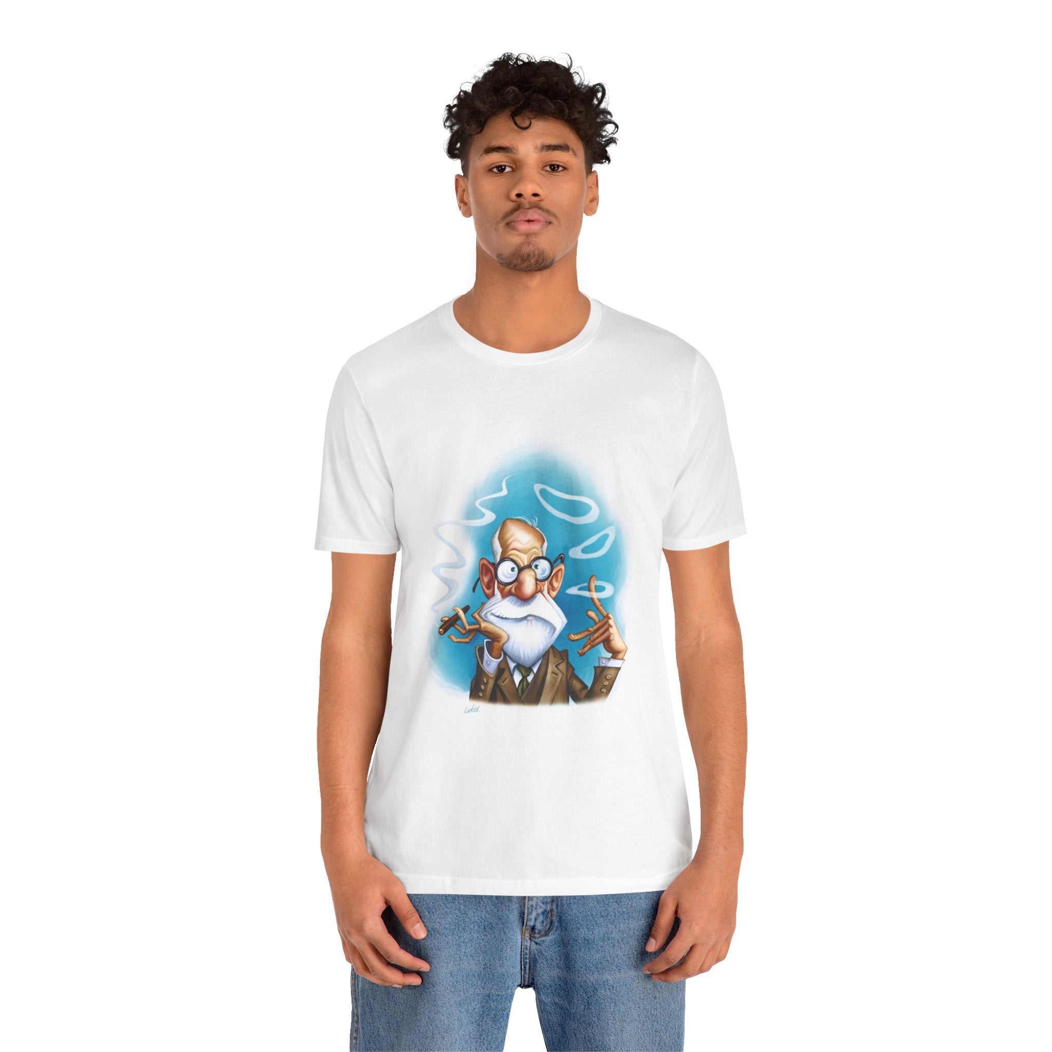 Sigmund Freud Unisex Tee - Austrian Psychoanalyst & Father of Modern Psychology Lightweight T-Shirt