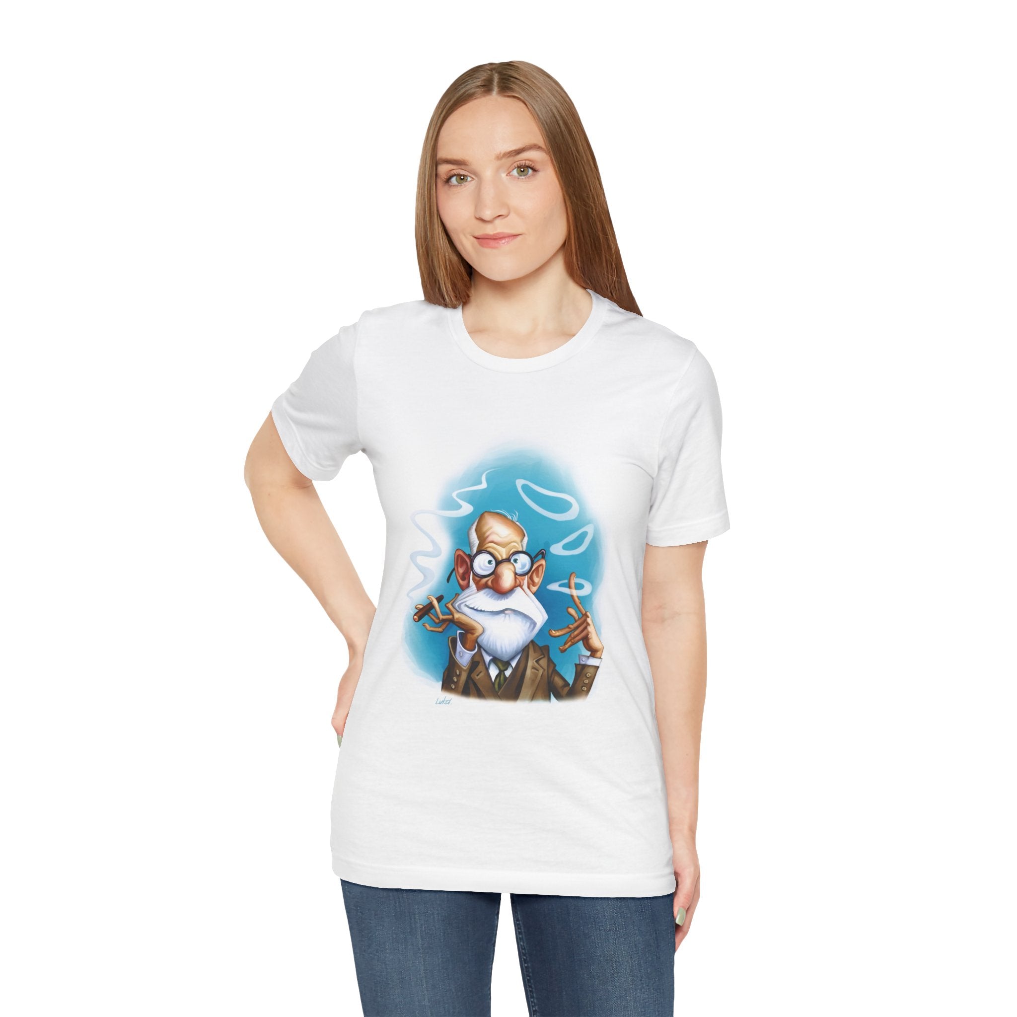 Sigmund Freud Unisex Tee - Austrian Psychoanalyst & Father of Modern Psychology Lightweight T-Shirt